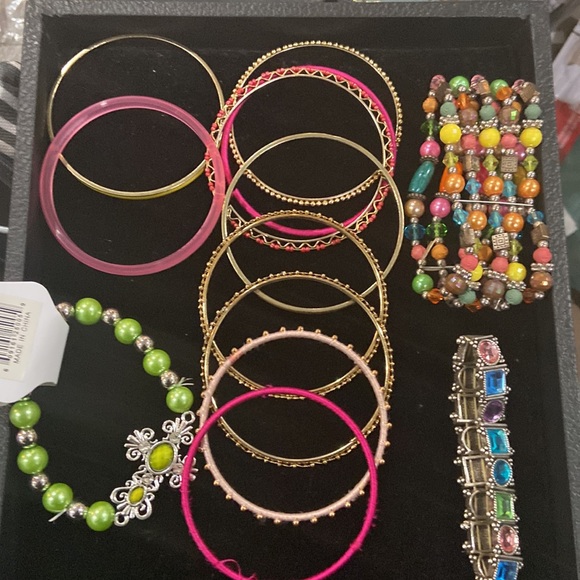 Curated New and Preloved Stack of Thirteen Bracelets - Picture 3 of 3